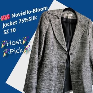 🎉Host Pick🎉🎉Noviello- Bloom 75% Silk jacket sz 10,